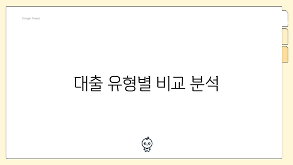 대출 유형별 비교 분석