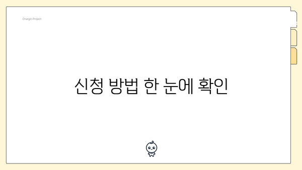 신청 방법 한 눈에 확인